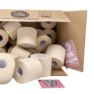 Bambus-Toilettenpapier - 24 Rollen - The Naked Panda Edition - 2 Lagen