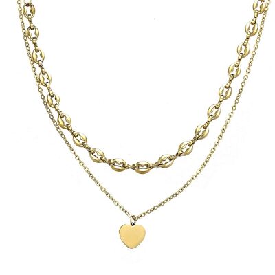 Urbana necklace in gold stainless steel