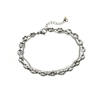 Bracciale Urbana in acciaio inossidabile argento