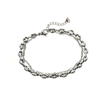 Urbana bracelet in silver stainless steel