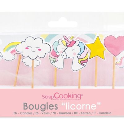 8 bougies "Licorne"