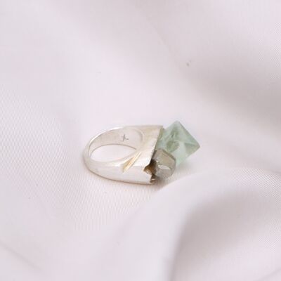 Ring Creativity with Fluorite and Pyrite