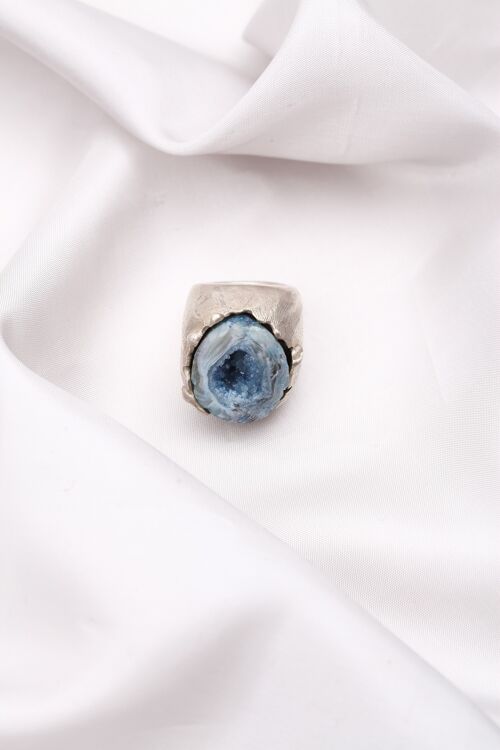 Ring with Blue Geode