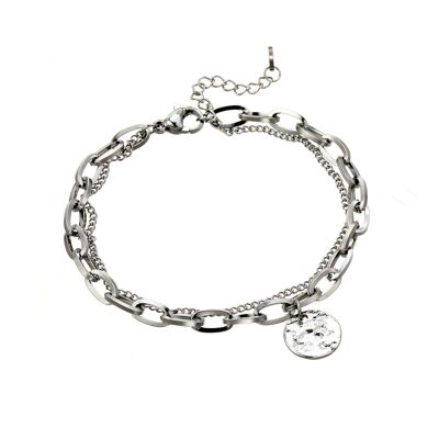 Urania bracelet in silver stainless steel