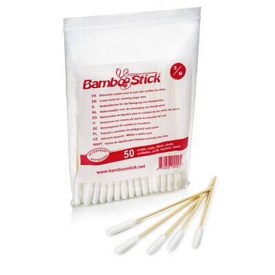 Bag of 50 Bamboostick® cotton swabs S / M