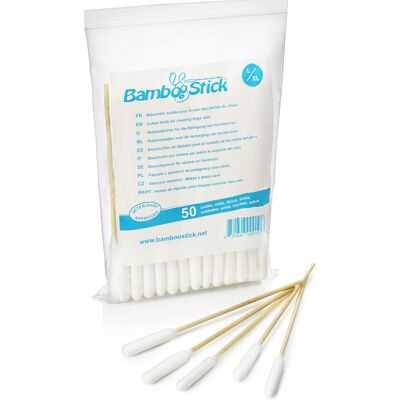 Bag of 50 Bamboostick® cotton swabs L / XL