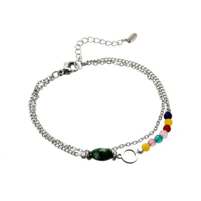 Ulyssa bracelet in multicolored stainless steel