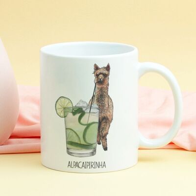 Taza de la alpacaipirinha de <br> Agrega Estilo A Su Móvil! Taza de café divertida | Cóctel | Taza de alpaca