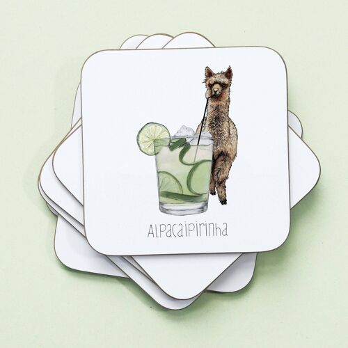 Alpacaipirinha Drinks Coaster