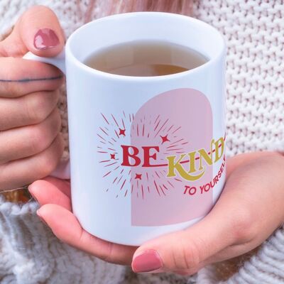 Soyez aimable avec vous-même Mug | Tasse de motivation | Cadeaux | Cadeaux d'auto-soins