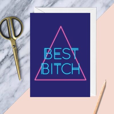 Tarjeta de felicitación Best Bitch