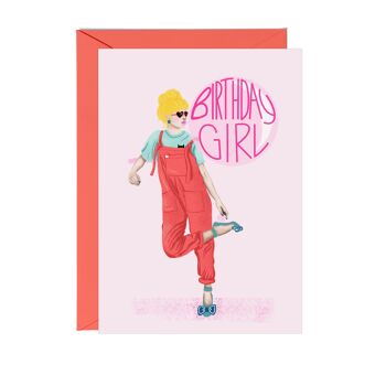 Carte d’anniversaire Bubblegum Girl | Cartes de voeux 2