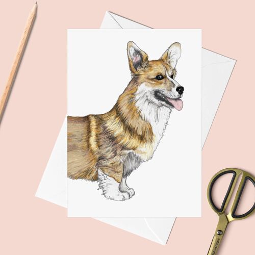 Cecil the Corgi Greeting Card