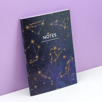 Carnet Constellation Céleste | Papeterie cosmique | Carnet de notes