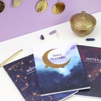 Carnet Constellation Céleste | Papeterie cosmique | Carnet de notes 5