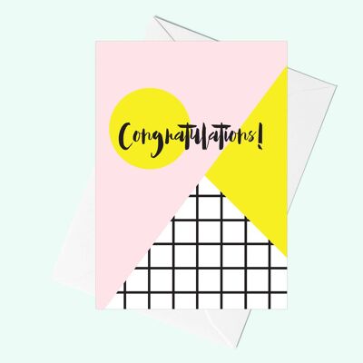 Congratulations Memphis Greeting Card