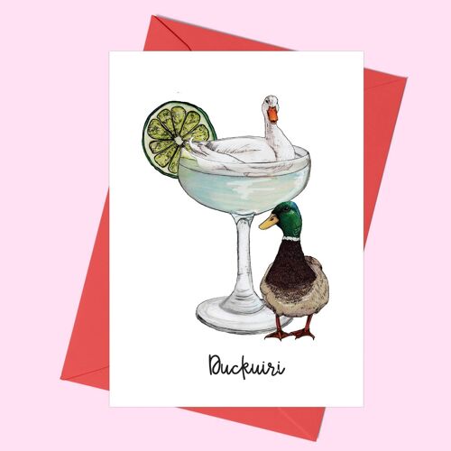 Duckuiri Cocktail Greeting Card