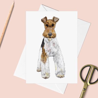 Fergus the Fox Terrier Greeting Card