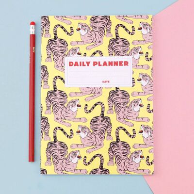 Tiger Daily Planner | Wild Cat Stationery | Undated Planner