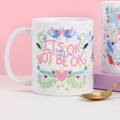 It's OK To Not Be OK Mug | Motivational Coffee Mug | Self Care Gift