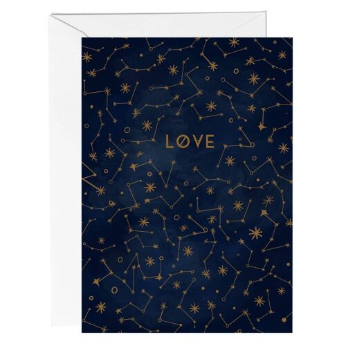 Love Celestial Constellation Greeting Card