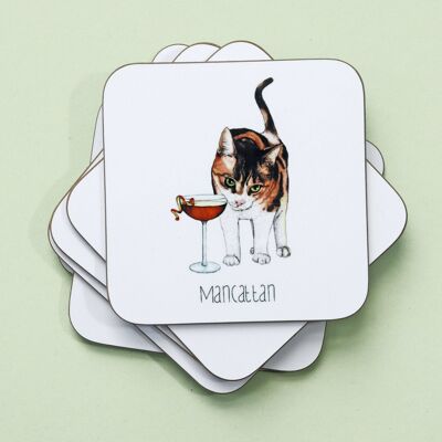 Mancattan Drinks Coaster