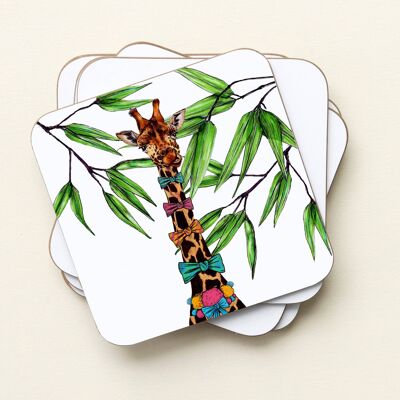 Party Giraffe Drinks Coaster