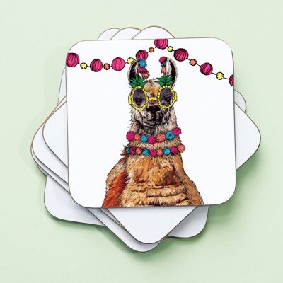 Party Llama Drinks Coaster