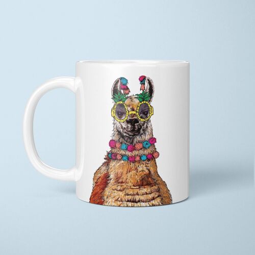 Party Llama Mug | Animal Coffee Mug | Cute Ceramic Mug
