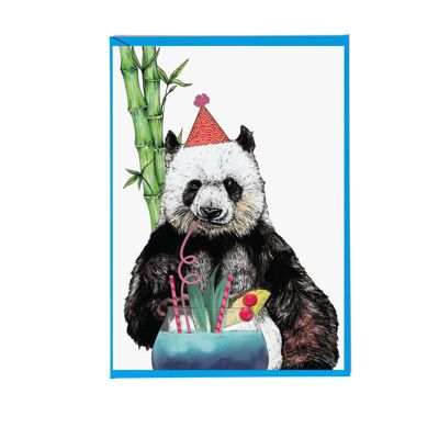 Party-Panda-Grußkarte