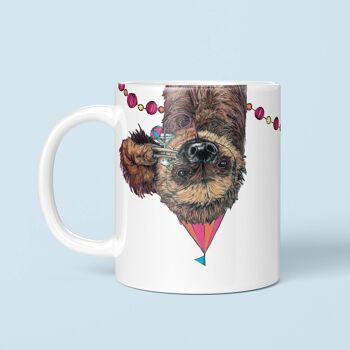 Tasse paresseuse de fête | Tasse à café animale | Cadeau paresseux | Tasse 2