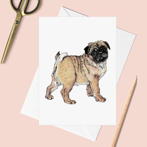Pug Greeting Card | Dog Birthday Card