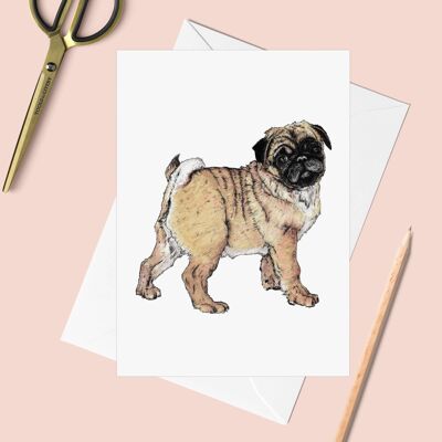 Mops-Grußkarte | Hunde-Geburtstagskarte