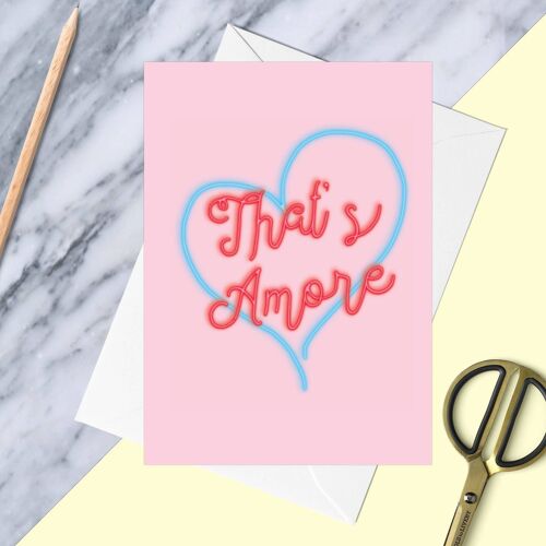 That's Amore Greeting Card | Valentine's Card | Anniversary Card