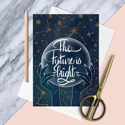 The Future is Bright Celestial Greeting Card