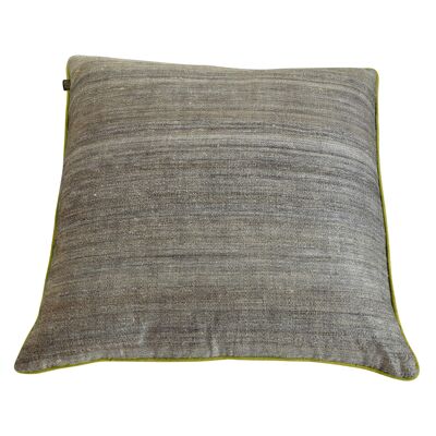 Cushion in nettle fibers & Hand-woven wild silk
