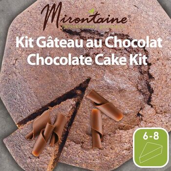 Gâteau chocolat- 1 préparation + 1 moule bois 2