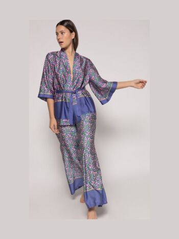 Pantalon kimono lilas