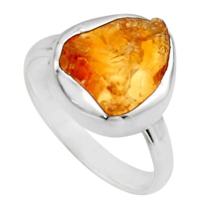 “Cheerfulness and Freedom” Ring in Citrine and 925 Silver