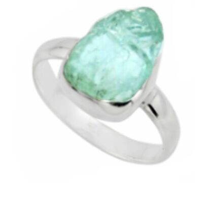 Ring "Wave of Peace" in Aquamarine and Silver 925