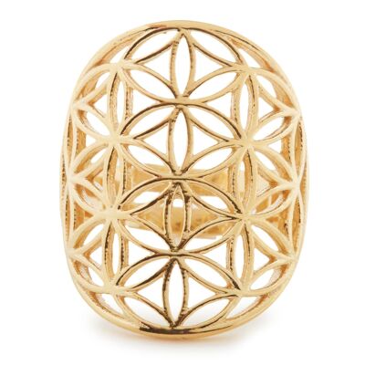 Ring "Flower of Life" in Gold Plated
