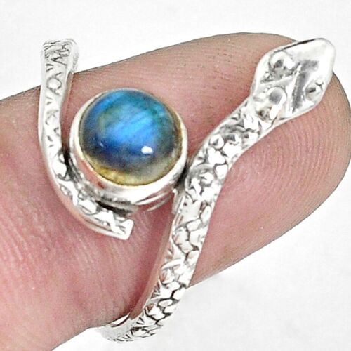 Bague “Guérison magique” en Labradorite et Argent 925