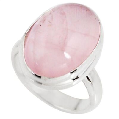 Force of Love Ring in Rose Quartz and 925 Silver