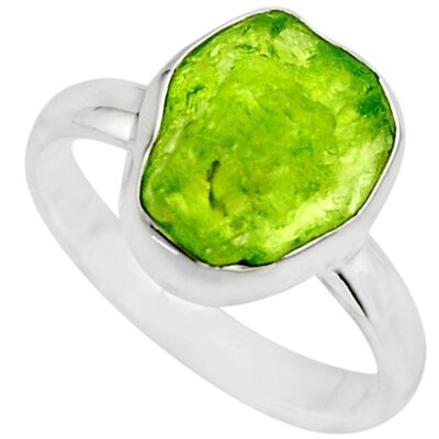 Bague "Puissance Céleste" en Péridot et Argent 925