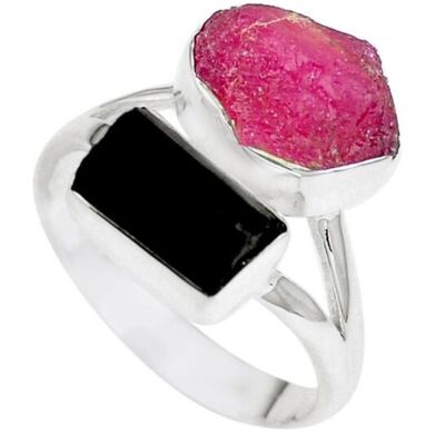 "Self-Confidence" Ring in Ruby and 925 Silver