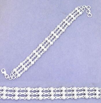 Bracelet “Pure et Elégance” en Perles et Argent 925 1