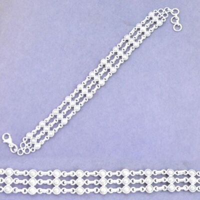 “Pure and Elegance” Bracelet in Pearls and 925 Silver