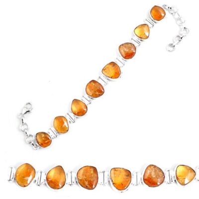 Bracelet “Optimism and Success” in Citrine and Silver 925