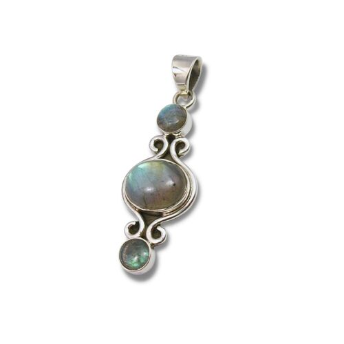 Pendentif "Brigit" en Labradorite et Argent 925