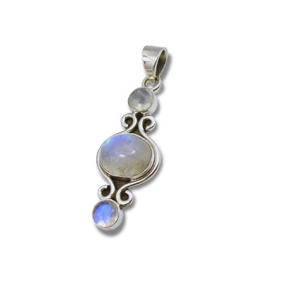 "Shakti" pendant in Moonstone and 925 Silver